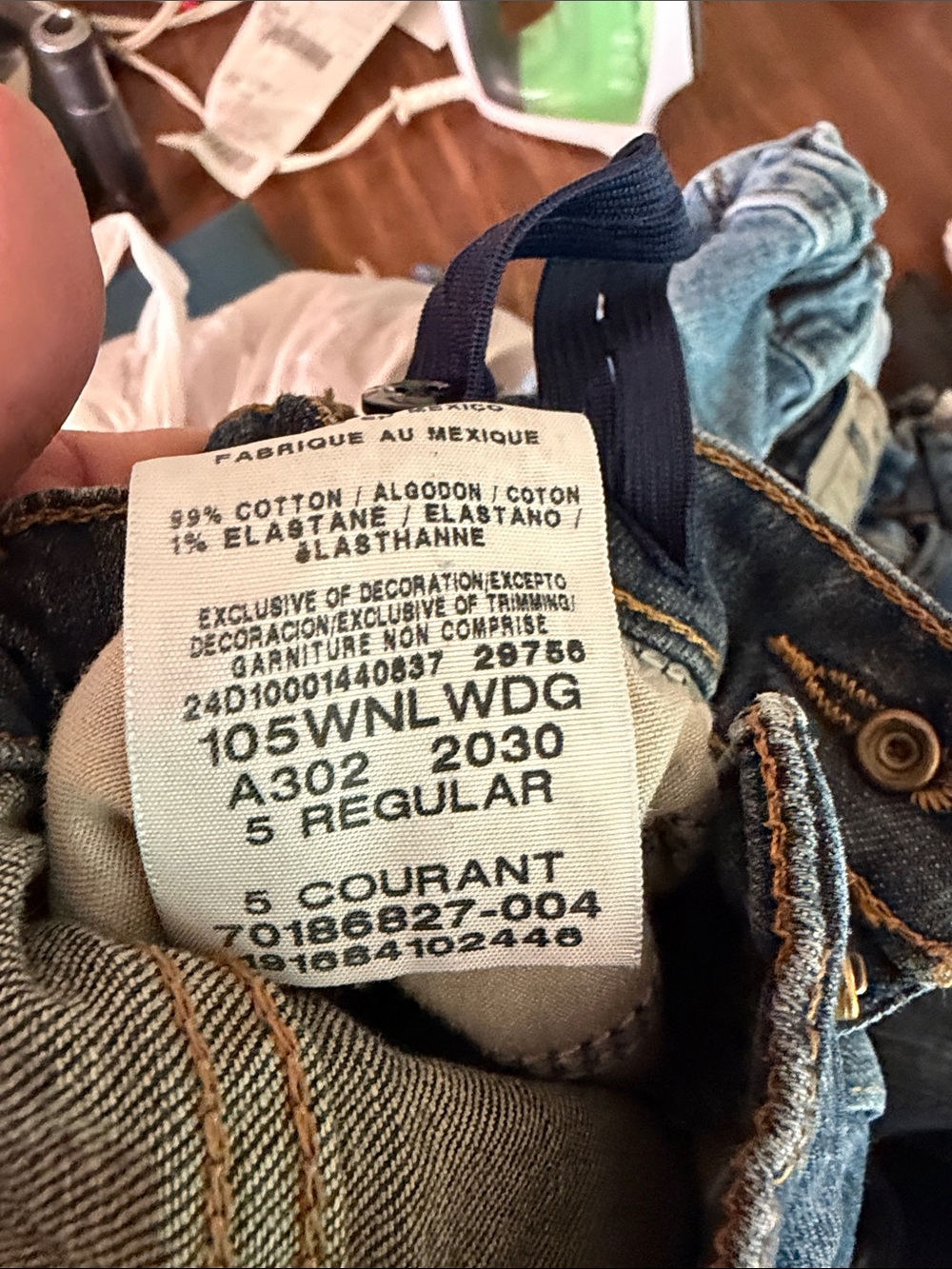LOT WRANGLER Classic Boot Cut Boys Jeans Lot Adjustable Waistband Size 5 Regular - Picture 7 of 8